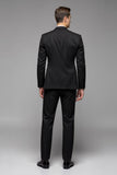 klapa z karbem 3-częściowe męskie garnitury wizytowe Slim Fit