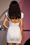 Biała sukienka Bodycon Body Mini Sweetheart Na Powrót Do Domu