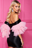 sukienka Bodycon Z Odkrytymi Ramionami