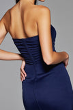 Bodycon Granatowa Sukienka Na Powrót Do Domu