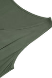 Letnia sukienka Army Green A Line z paskiem