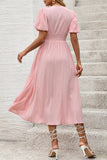 Letnia sukienka Blush A Line Z Dekoltem W Szpic