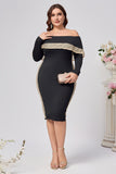 Plus Size bodycon Satynowa Do Kolan Sukienka Dla Matki Panny Młodej