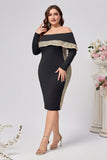 Plus Size bodycon Satynowa Do Kolan Sukienka Dla Matki Panny Młodej