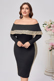 Plus Size bodycon Satynowa Do Kolan Sukienka Dla Matki Panny Młodej
