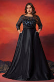 Linia Plus Size Długa Sukienka Dla Matki Panny Młodej