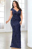 Błyszcząca bordowa długa sukienka dla matki panny młodej plus size