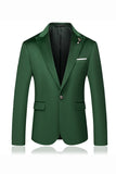 Męska marynarka z klapami Green Peak Slim Fit z jednym guzikiem