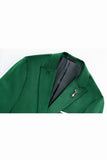 Męska marynarka z klapami Green Peak Slim Fit z jednym guzikiem
