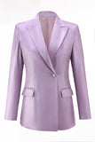 Purple Peak Lapel One Button 2-częściowe garnitury damskie