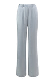 Dusty Blue Peak Lapel 2-częściowy garnitur damski z szarfą