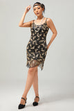 złota cekinowa sukienka vintage bodycon 1920s