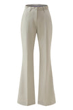 Szaro-zielone 2-częściowe garnitury damskie Slim Fit z guzikiem
