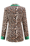 Coffee Leopard Peaked klapa 2 sztuki Garnitury na studniówkę