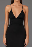 Shal Spaghetti Straps Sukienka Krawatowa