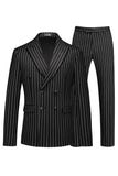 2-częściowe męskie garnitury z klapami Blue Peak Lapel