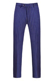2-częściowe męskie garnitury z klapami Blue Peak Lapel