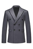 2-częściowe męskie garnitury z klapami Blue Peak Lapel