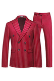 2-częściowe męskie garnitury z klapami Blue Peak Lapel