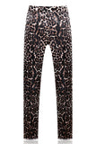 Leopard Peak Lapel 2-częściowe męskie garnitury na studniówkę