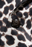 Leopard Peak Lapel 2-częściowe męskie garnitury na studniówkę