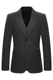 Peak Lapel 3-częściowe jednorzędowe kawowe garnitury męskie