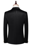 2-częściowe męskie garnitury Black Peak Lapel