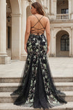 Błyszcząca syrena gorset, długa sukienka na bal plus size z koronkowymi plecami
