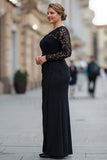 sukienka syreny z jednym ramieniem plus size matki panny młodej z koronką