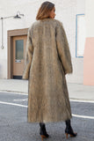 Sztuczny Futer dla kobiet – długi zimowy płaszcz