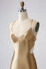 Załaduj obraz do przeglądarki galerii, Fioletowy Cienkich Ramiączkach Satynowa Sznurowany Tył Sukienki Koktajlowe