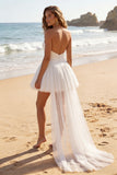Sweetheart Ivory Miniatur A-line mini sukienka ukończenia szkoły