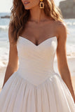 Sweetheart Ivory Miniatur A-line mini sukienka ukończenia szkoły