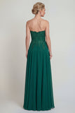 Sweetheart A A Dark Green Long Mother of the Brides Dress z aplikacjami