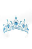 Złoto-królewska Niebieska Kryształowa Tiara Królowej Konkursu Maturalnego
