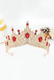 Złoto-królewska Niebieska Kryształowa Tiara Królowej Konkursu Maturalnego