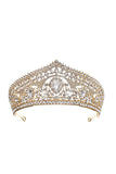 Luksusowa Kryształowa Tiara Złotej Korony Księżniczki