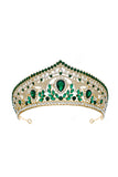 Luksusowa Kryształowa Tiara Złotej Korony Księżniczki
