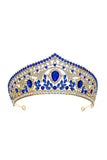 Luksusowa Kryształowa Tiara Złotej Korony Księżniczki