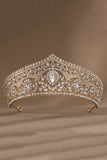 Luksusowa Kryształowa Tiara Złotej Korony Księżniczki