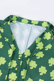 Retro zielona kurtka smokingowa Shamrock Slim Fit z kapeluszem