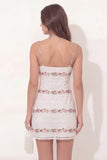 Biała koronkowa sukienka Falloral Bodycur Short Graduation Dress