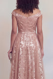 Granatowa suknia w kolorze A Line Long Mothe of the Bride