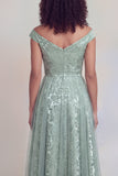 Granatowa suknia w kolorze A Line Long Mothe of the Bride