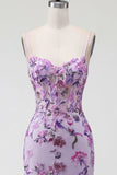 Róż Bodycon Neck Hatter Neck, surowy gorset, cekiny i sukienka Homecoming