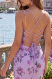 Róż Bodycon Neck Hatter Neck, surowy gorset, cekiny i sukienka Homecoming
