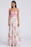A Line A Space Space Spaghetti Maxi Floral Dress