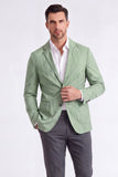 Sage Mean's Means Cupe Single-Breasted Sage Men's Blazer