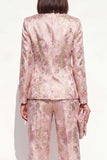 Blush Floral Capel Clavel, dwuczęściowe garnitury damskie z kieszeniami