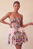 Sage Green Sweetheart Corset A-line Krótka sukienka na homecoming z cekinami